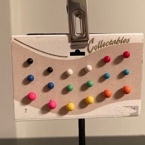 Colorful Kids Stud Earrings Set